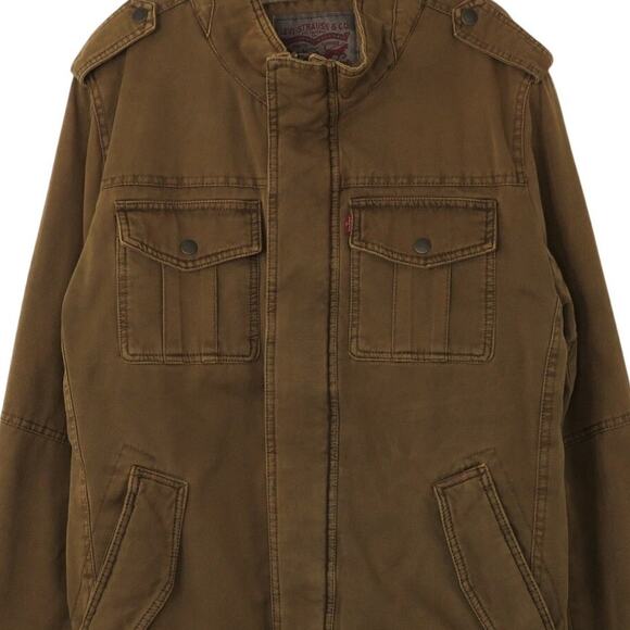 Levi's Men's Brown Sherpa Lined Trucker Jacket Utility Jacket Large - Picture 3 of 7